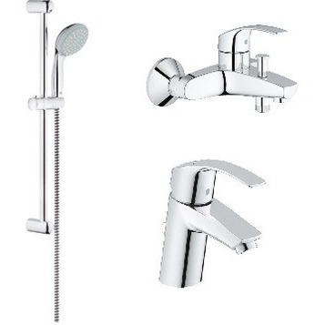 Комплект смесителей с душем  GROHE  Eurosmart  124446